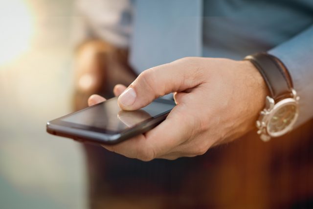 Businessman With His Smartphone